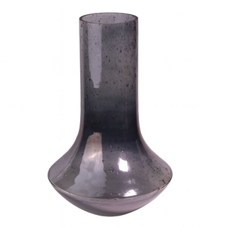 Vaza staklo h40 d24cm; t. Siva A8051730