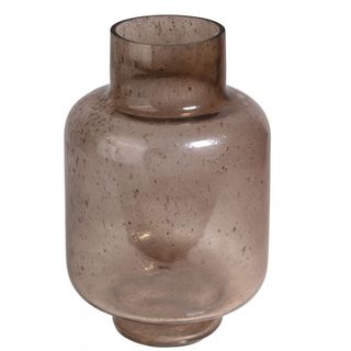 Vaza staklo h27 d17cm; smeđa