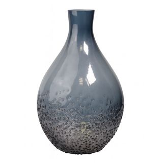 Vaza staklo h23 d15cm; plava