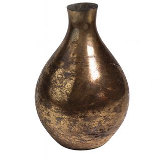 Vaza staklo h23 d15cm; zlatna