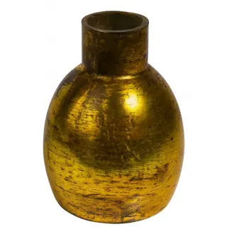 Vaza staklo h20 d15cm; zlatna A8051722