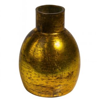 Vaza staklo h20 d15cm; zlatna A8051722