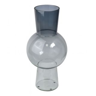 Vaza staklo h38.5 d18.5cm; plava/transparent A8051711