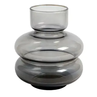 Vaza staklo h12 d12cm; siva A8051736