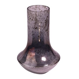 Vaza staklo h27 d17cm; siva