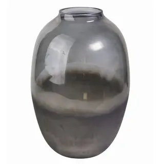 Vaza staklo h36 d23.5cm; siva/plava A8051754