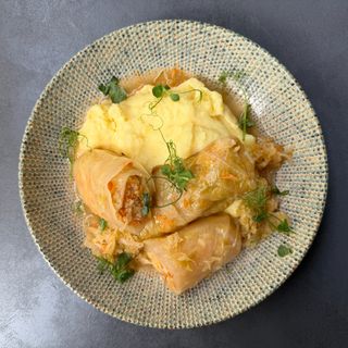 Vege sarma, pire krumpir