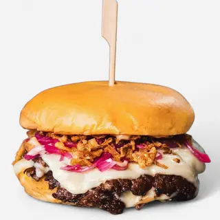 Purple Smash burger & pommes frites