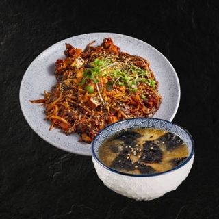 Miso juha & Tofu wok