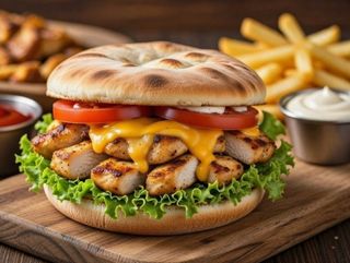 PILETINA SA SIROM U CIABATTI