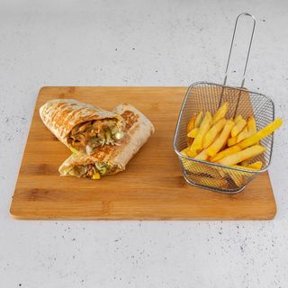 ‘American Tortilja + pomfrit