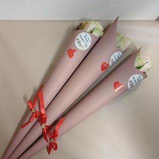 Ruža roza u kornetu