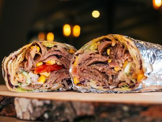 Kebab mala tortilja junetina