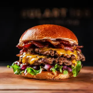 Smash BBQ double burger