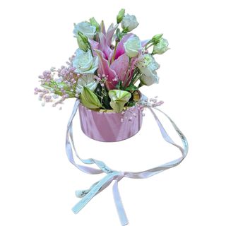 Pink flower box