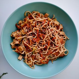Tofu Teriyaki noodles