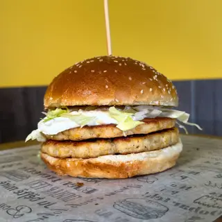 Kajmak Chicken double burger