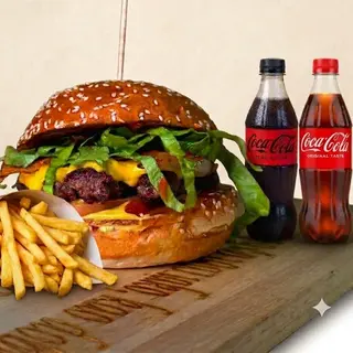 Bacon Delux + pommes + Coca-cola 0.5