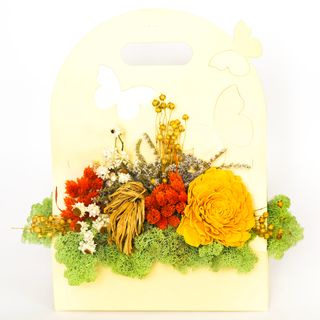 Dry Flower Box Yellow