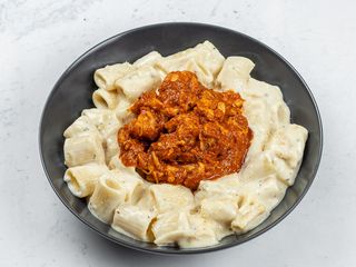 Tangy chicken  pasta