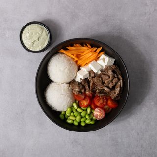 Healthy beef bowl