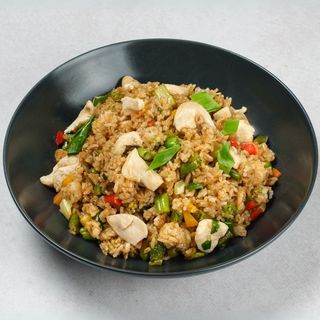 Fried rice chicken