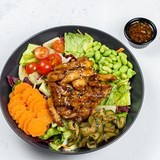 Teriyaki chicken salad bowl