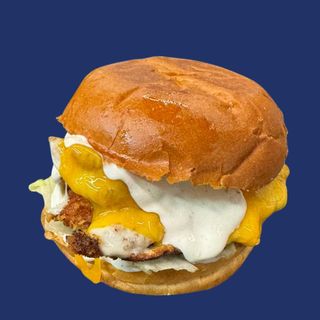 Crispy chicken burger