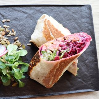 SMASHED FALAFEL WRAP