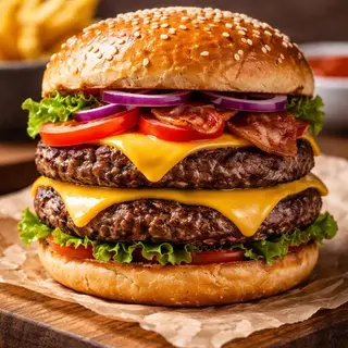 Double cheeseburger