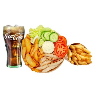 (Bowl) Grilled Chicken & Wedges Menu