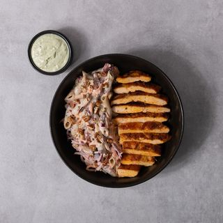 Healthy coleslaw bowl