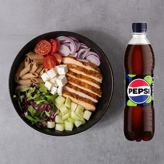 Crazy Greek bowl+Pepsi zero limeta 0,5l