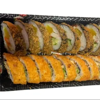 Dragon fried sushi rolls