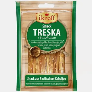Bakalar suhi slani sa sezamom u trakicama