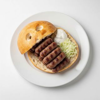 Ćevapi u somunu 10 komada