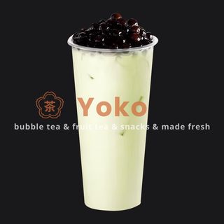 03 Delux green milk tea with bubble