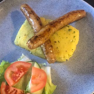 Sausage with Mashed Potatoes