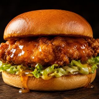 Chicken burger Honey chicken