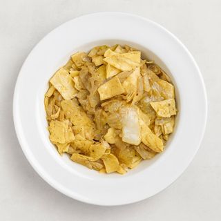 Krpice sa zeljem + prilog od mesa