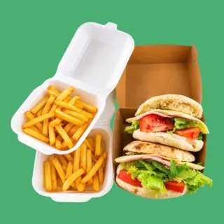 Sendvič šunka sir - sinteza 2 sendviča + 2 pommes