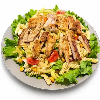 Grill chicken pasta salata