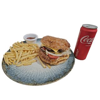 Classic beef burger meni