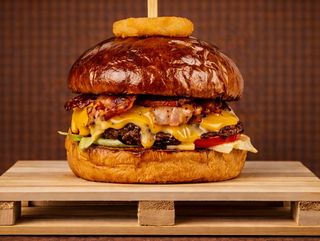 Cheesy bacon burger