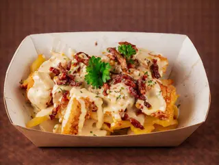 Crunchy chicken dirty fries