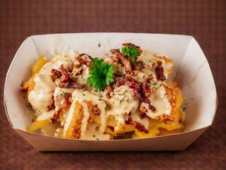 Crunchy chicken dirty fries