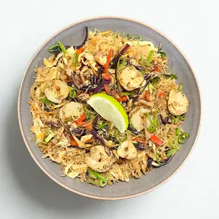 Pancit bihon - Shrimp & Squid
