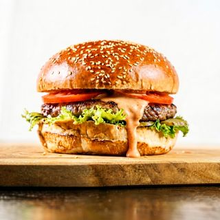 Hamburger u Brioche Pecivu