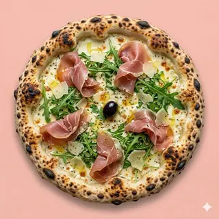Pizza Dalmatina Bianca