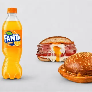 Pršut-jaje Brioche + Fanta 0.5 Combo